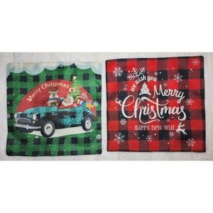 Christmas Pillow Covers, Pillow Cases, Holiday Decor, Christmas, 18x18
